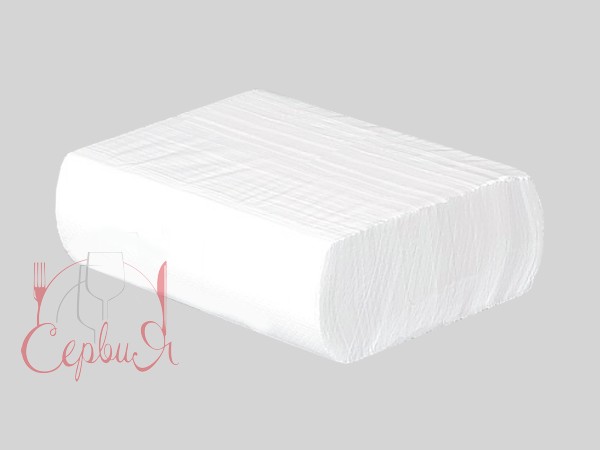 Рушник 2шари Zскладення білий вузький целюлоза 160шт Servia PRO PRZ_2