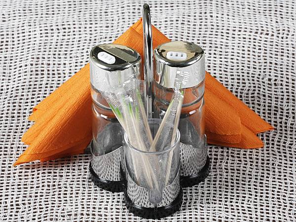 Набір для спецій пластик 4пр. (сіль/перець/серветн./зубоч.) 18368_3