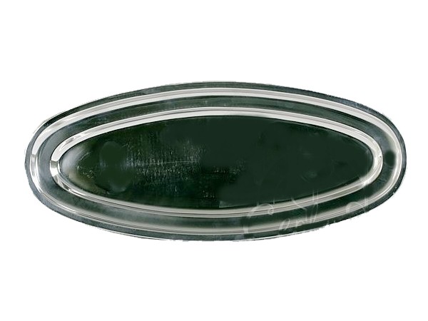 Блюдо овальне металеве 30см_1