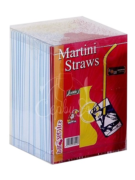 Соломка для мартіні овальна 13смх3,3мм без згину 4 кольори 1000шт_1