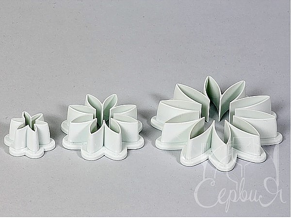 Вирубка кондитерська для мастики з 3-х Ромашка  15937_2