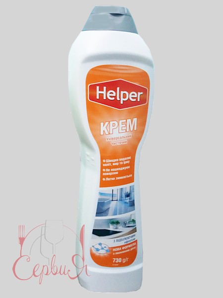 Крем для чищення універс. для ванних та кух.поверхонь відбілюючий 500мл Helper 190700184_2