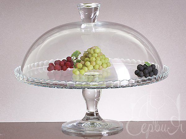 Сервірувальне блюдо на підставці з ковпаком д.32см Patisserie 95200_3
