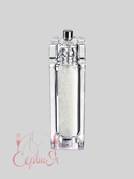 Млин для солі квадратний прозорий 14,5см Bisetti Como 826S_2