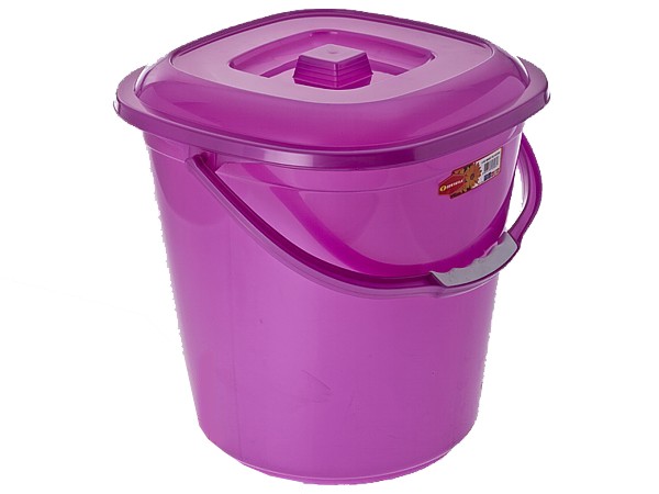 Відро пластикове квадратне з кришкою 14л 3060_1