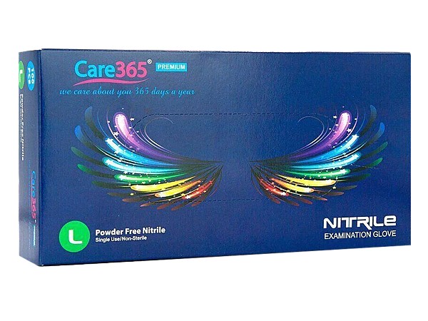 Рукавички нітрілові L кобальт 100шт CARE 365 PRO 17208820_1