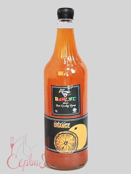Помаранч сироп 1л (ПЛАСТ.БУТ.) Barlife_2