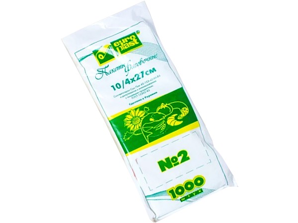 Пакет фасувальний 10х4х27см 1000шт СТ_1