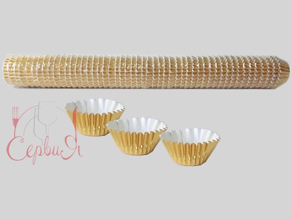 Форма фольгирована  д.3,5см 1000шт 18999_2