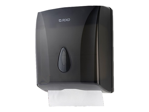 Тримач паперових рушників чорний полупрозорий RIXO Р228ТВ_1