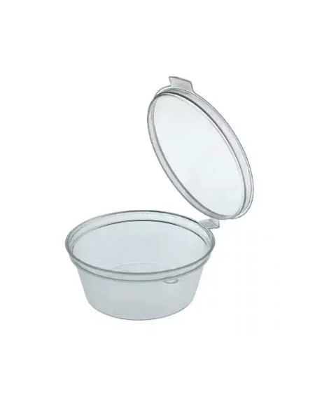 Соусник РР прозор. з кришкою 50мл 40шт А_1