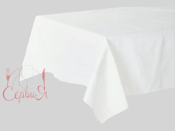 Скатертина бiла 120х160см льон_2