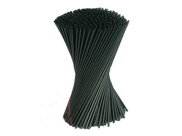 Соломка для мохіто 25смх3мм без згину чорна 500шт СП_1