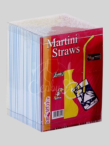 Соломка для мартіні кругла 14смх3,3мм без згину 4 кольори 1000шт_2