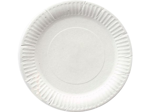 Тарілка картон. 230мм біла 100шт ПП ТН-23_1