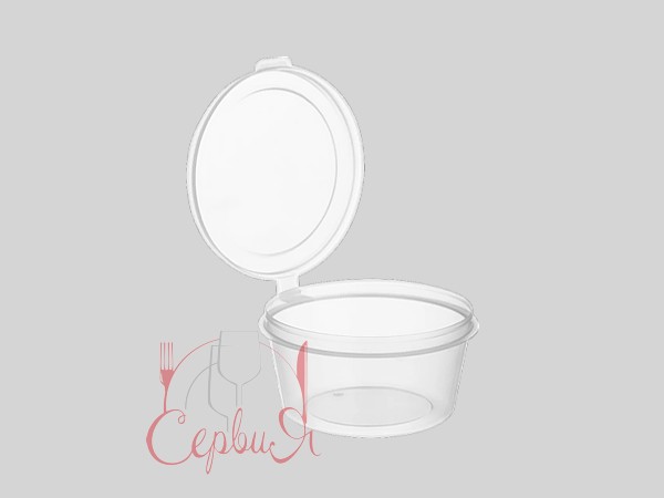 Соусник РР прозор. з кришкою 50мл NEW 50шт 011908_2