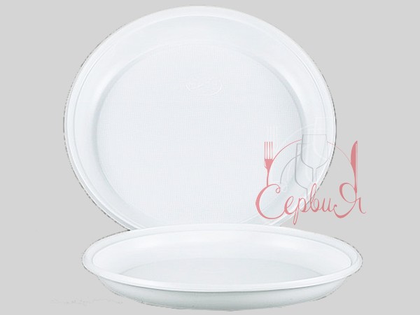 Тарілка 205мм біла 100шт_2