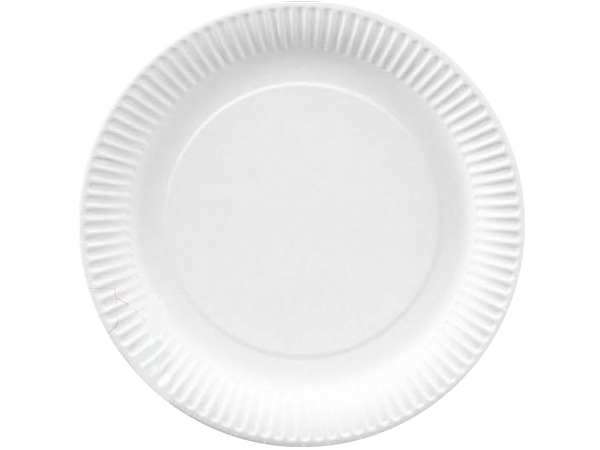 Тарілка картон. 230мм біла кругла 50шт PRO 43116400_1