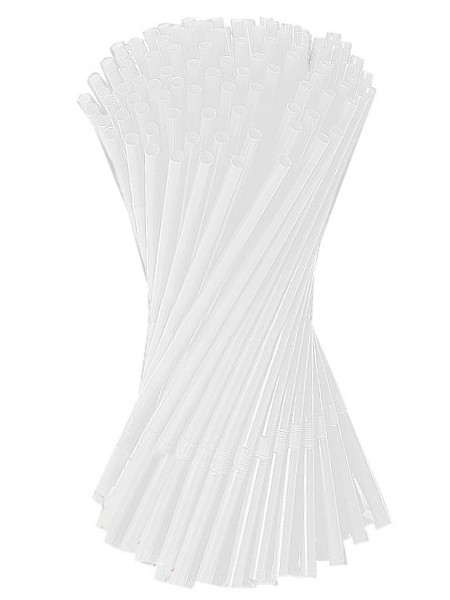 Соломка Артістік 26смх6мм зі згином прозора 100шт СП_1