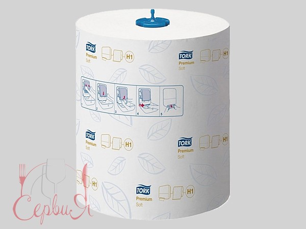 Рушник в рулоні 2шари біле (пластикове кріплення) 100м Tork 290016_3