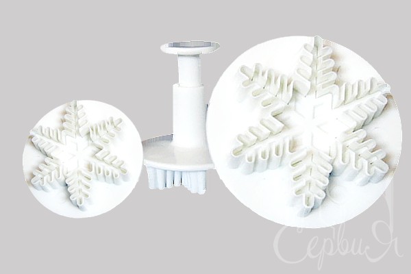 Плунжер кондитерський з 3-х для мастики "Сніжинка" 16381_3