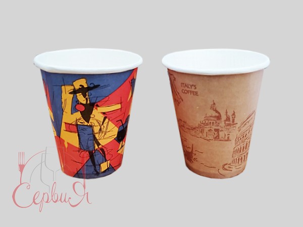 Стакан 175мл паперовий з малюнком 50шт ГЦ_2