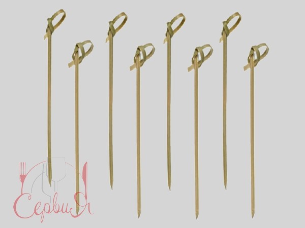 Шпажка для канапе бамбук Вузол 15см 100шт ПП_2