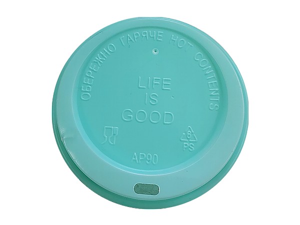 Кришка АР-90 кольорова ЛОГО для паперового стакана 430/440мл 50шт АПХ 124142_1