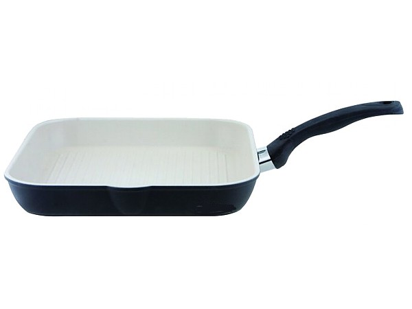 Пательня грiль 28х28см (біла кераміка) 9W9С40.28 SALENTO_2