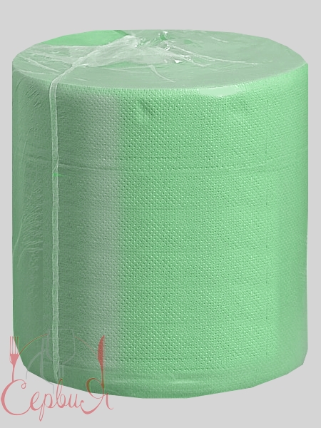Рушник в рулоні одношаровий сірий/зелений 400м 25см Servia PRO_2