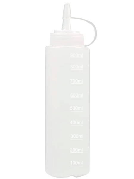 Бутилка пластик. з носиком 960мл прозора з рискою Н_1