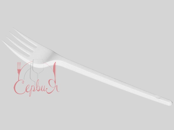 Виделка столова біла 100шт СТ_2