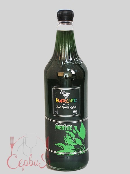 М`ята сироп 1л (ПЛАСТ.БУТ.) Barlife_2