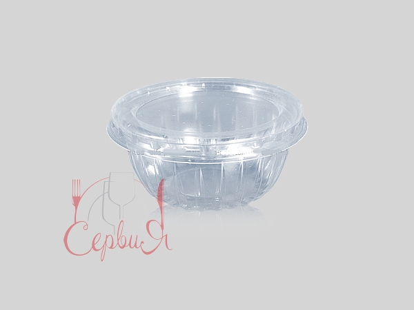 Контейнер 66х40мм круглий з кришкою (соусник) 50мл ПС-390 105шт_2