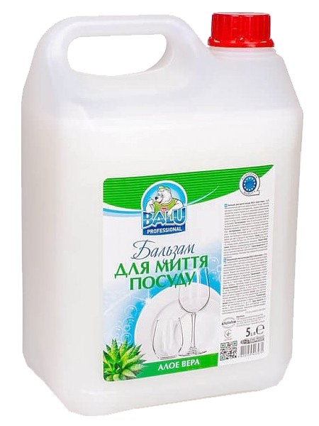 Бальзам для миття посуду Алое вера 5л BALU РЕ каністра_1