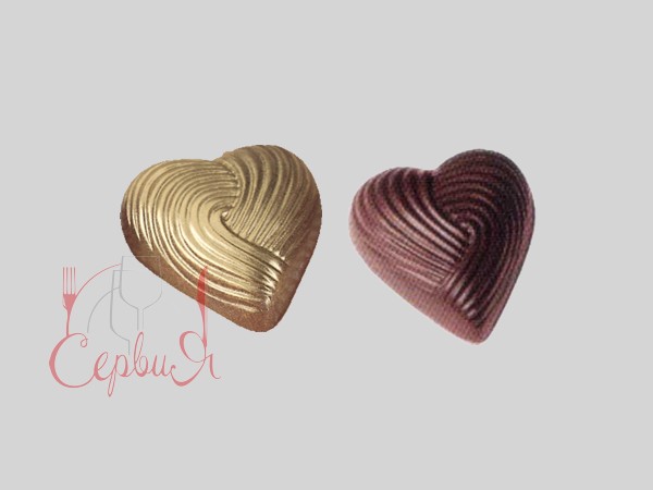 Форма для шоколада "Сердечко" 34х33мм Martellato_2