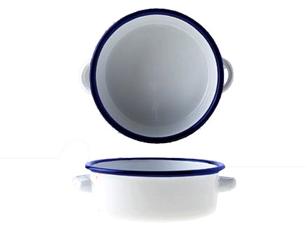 Кастрюлька D14XH5CM WHITE ENAMEL C&T 20179108_1