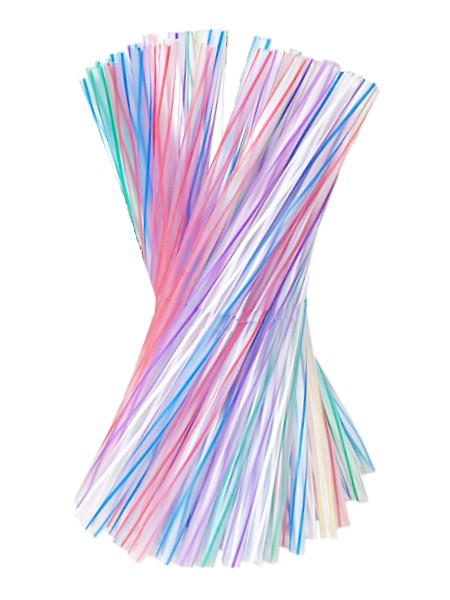 Соломка фреш 25смх7мм без згину асорті 3D 500шт СП_1