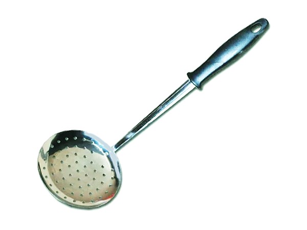 Шумовка нержавейка с пластиковой ручкой д.100мм"Элит"арт. 11030_1