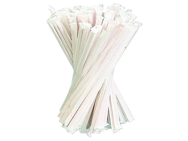 Соломка фреш 21смх6,8мм без згину смугаста в інд.упаковці 200шт СП_1