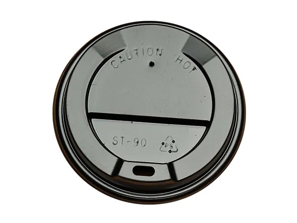 Кришка ST-90 чорна для паперового стакана 400мл 50шт_1