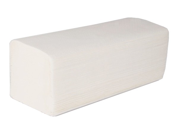 Рушник 1шар Vскладення білий рециклінг 160шт Servia PRO_1