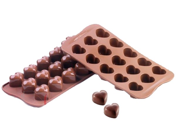 Форма силиконовая для конфет "Сердечки" 18787_1