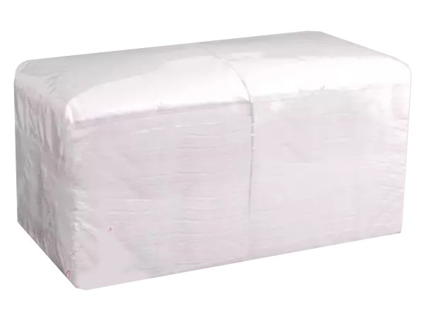 Серветка одношарова біла 22х22см ДП_1