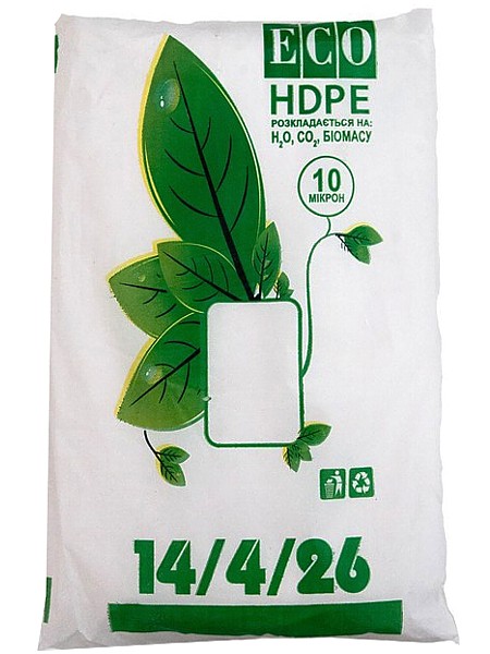 Пакет фасувальний 14х4х26см 10мк HPDE EKO BIO ЛР_1