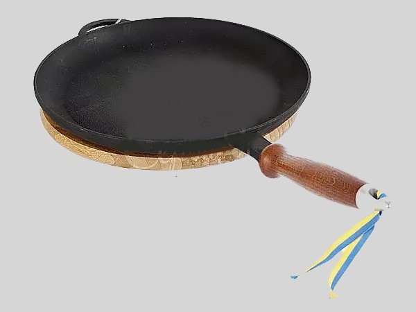 Пательня для млинців д.260мм h25мм з дер.ручкою"Термо_2