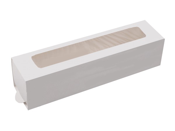 Коробка картон. пенал з віконцем білий 210х50х50мм 100шт СХ_1