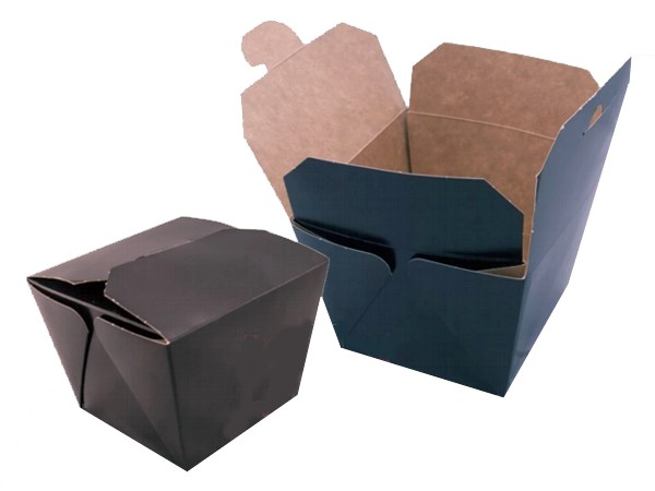 Коробка папер. для лапши 85х85х82,5мм 700мл чорна всеред. білий ламін. 10шт 013895_1