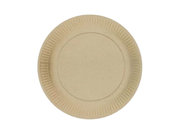 Тарілка картон. 180мм крафт кругла 50шт PRO 43116350_1