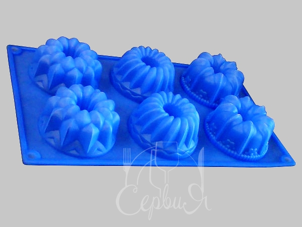 Форма силіконова "Кекс" 6 шт арт.14275_3